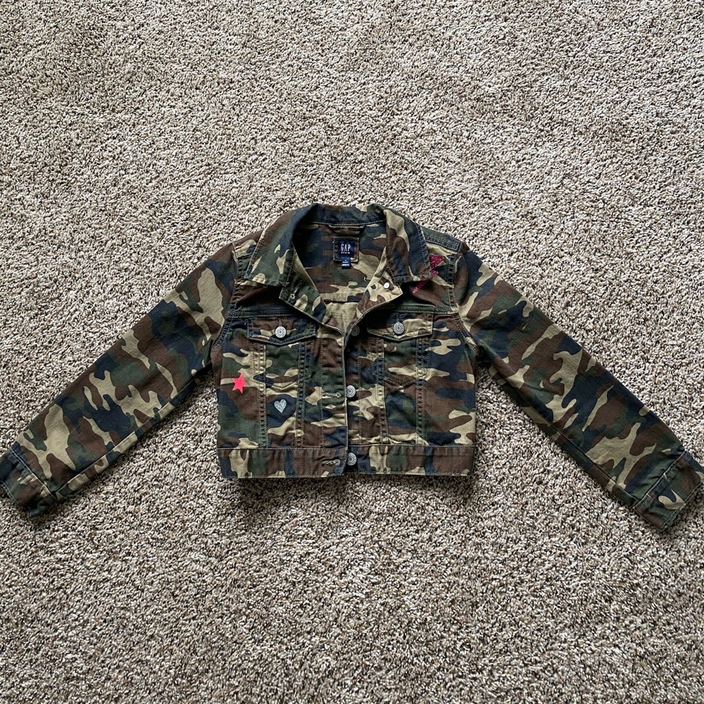 [Girls] GAP Demin Camouflage Jacket.